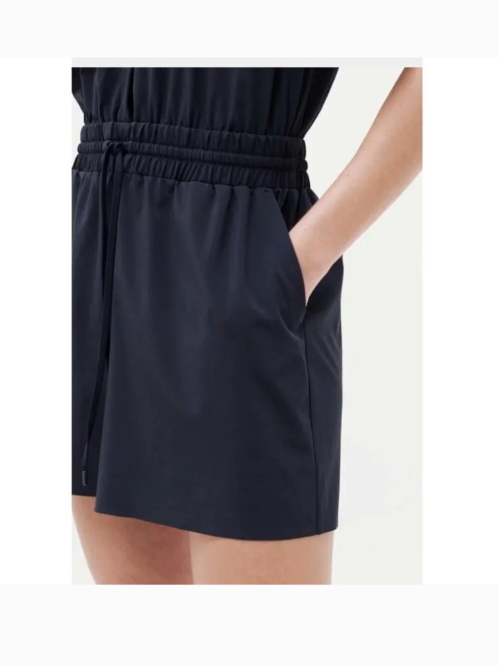 Athleta Navy Blue Romper Medium EUC MP - Picture 6 of 13